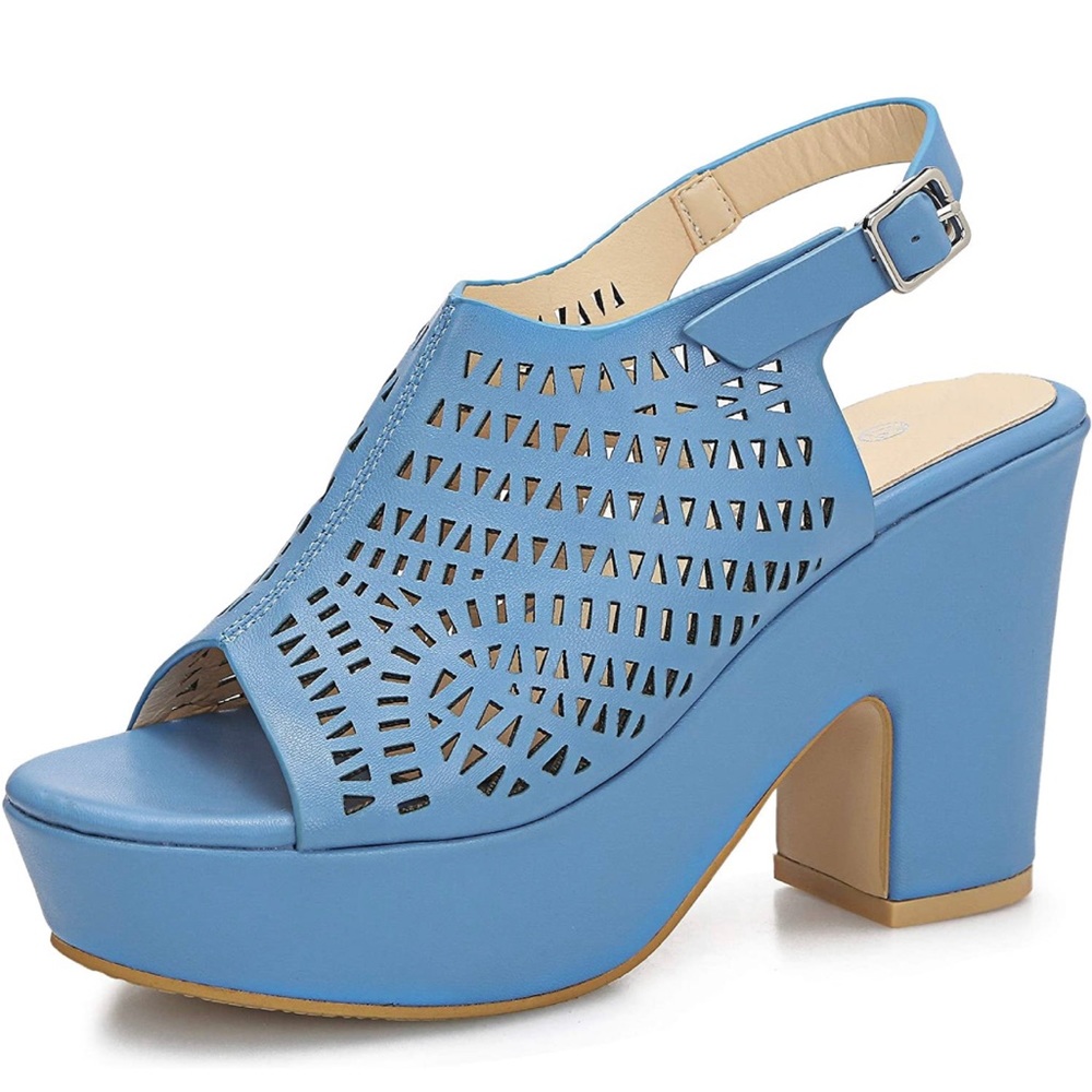 CAMSSOO Women's Platforms Wedges Heeled Sandals
